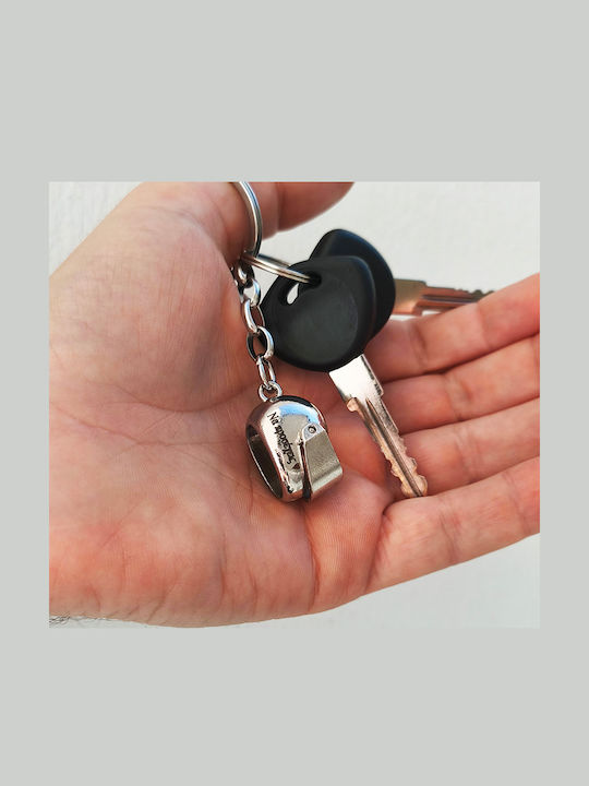 Jt Personalized Motorcycle Helmet Steel Red Keychain
