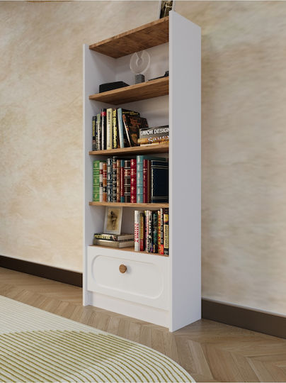 Bücherregal Beige 65x22x150cm