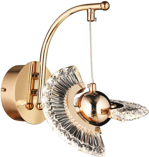 SteweHome Lampa de Perete Modernă cu LED Integrat și Lumină Alb Cald Auriu