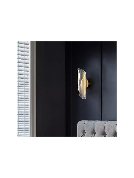SteweHome Moderne Wandleuchte mit Lampenbirnensockel E27 Gelbe
