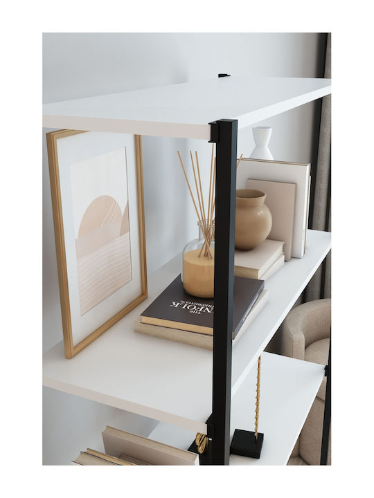Βιβλιοθήκη Λευκή 50x24x150εκ.