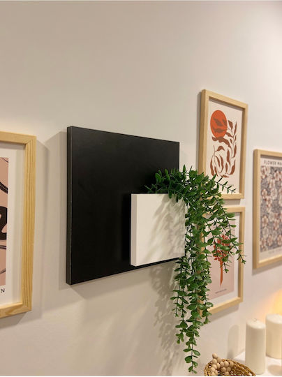Black Wall Shelf 30x6x18cm