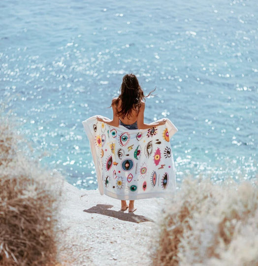 Sun of a Beach White Beach Towel 100x145cm