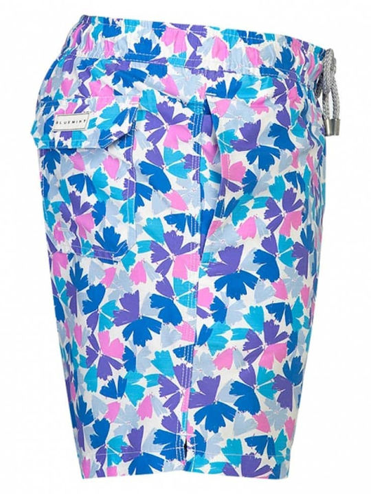 Men's Swimwear Shorts Light Blue With Patterns