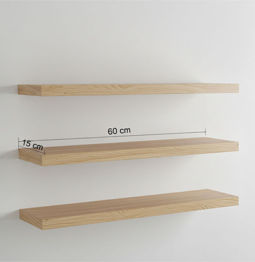 Ράφια Mdf (3τμχ) 60x15x15εκ.