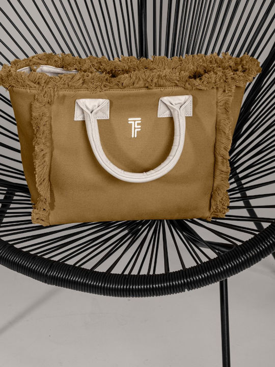 Feel & Touch Caribbean Stoff Strandtasche Braun