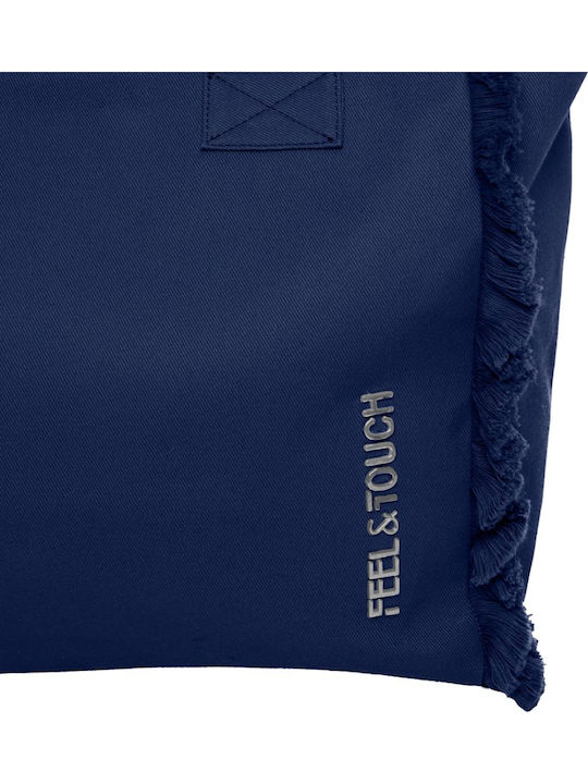 Feel & Touch Caribbean Stoff Strandtasche Blau