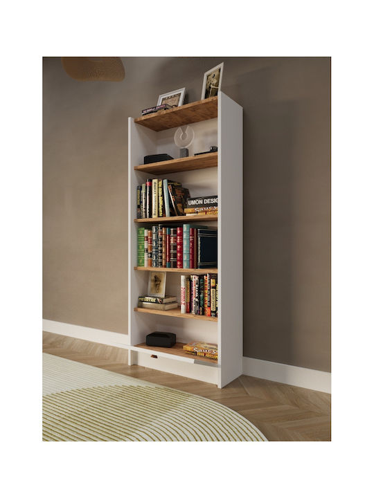 Beige Bookcase 60x22x151cm
