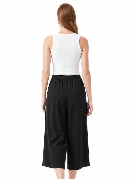 Pantaloni Dama Din Țesătură Negru