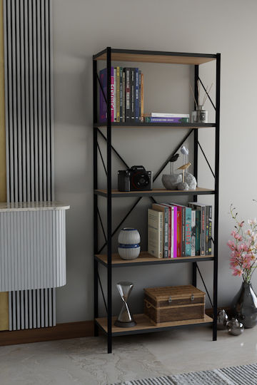 Bücherregal Braun 50x24x151cm