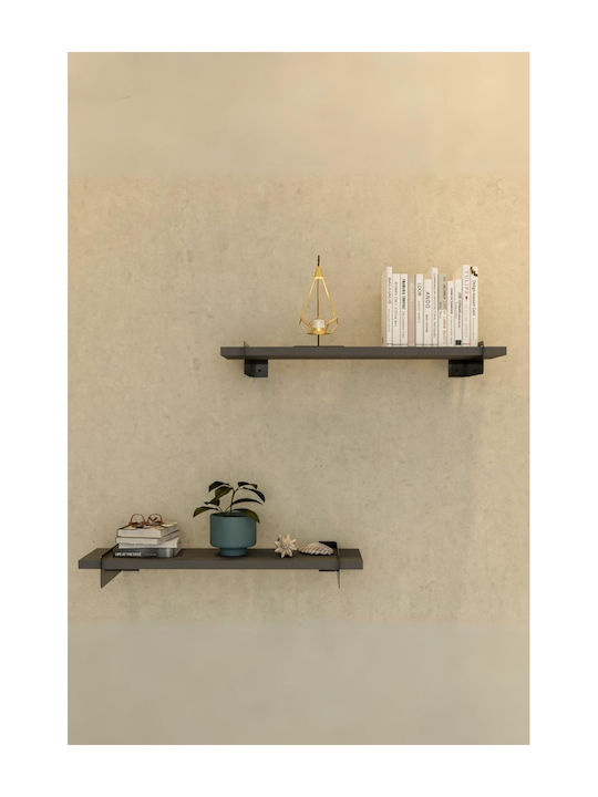 Gray Wall Shelf 60x16x7cm