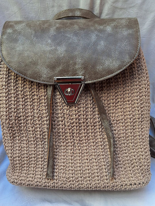 Rucksack Damen Handtaschen Beige