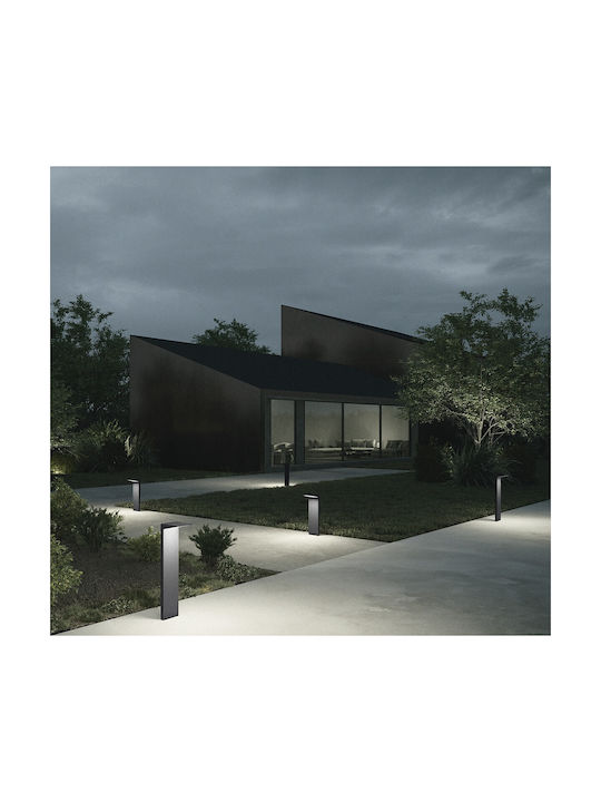 VK Lighting LED Outdoor Floor Lamp 10W With Warm White Light IP65 Brown