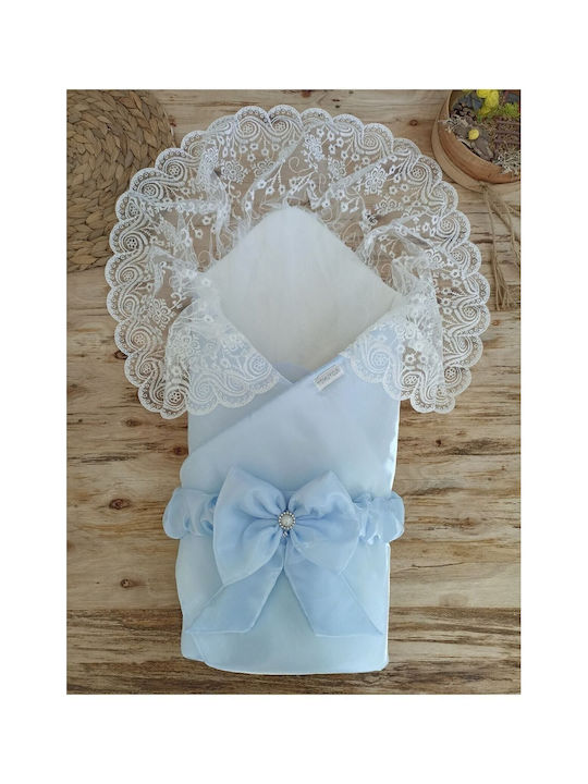 SteweHome Nursery Swaddling Cotton Blue Blanket 85x85cm
