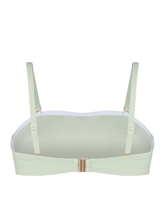 Strapless Bikini Top Green