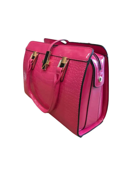 Leather Women's Handbag Pink