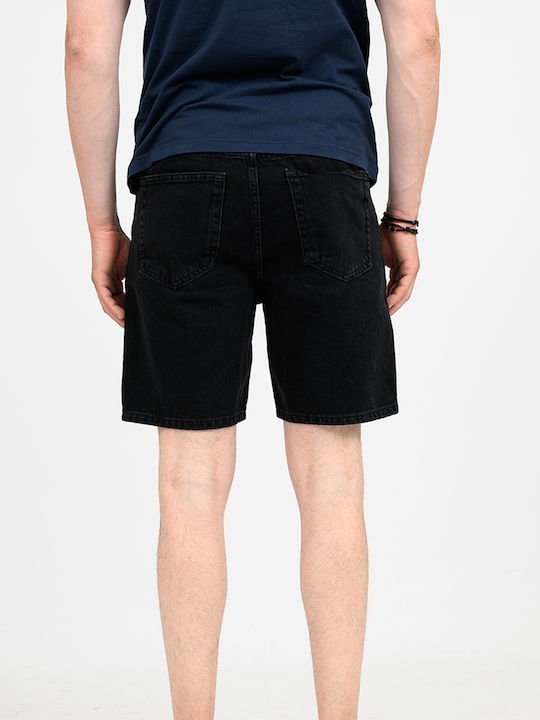 Men's Denim Black Shorts