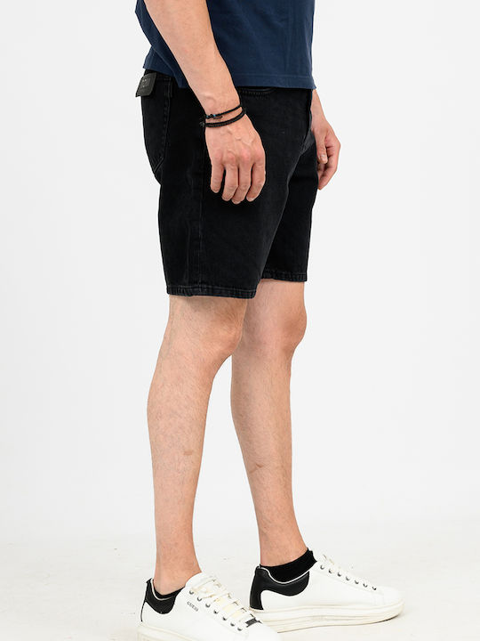 Men's Denim Black Shorts