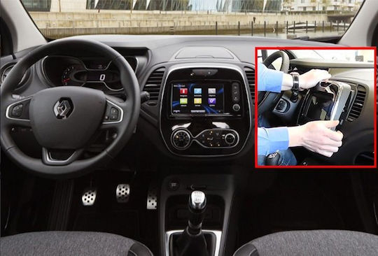Carmedia Ηχοσύστημα Αυτοκινήτου για Renault Captur 2013-2019 με Clima (Bluetooth/USB/WiFi/GPS/Apple-Carplay/Android-Auto) με Οθόνη Αφής 9"