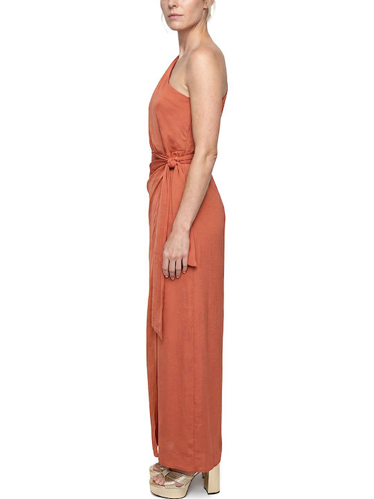 Summer Maxi Wrap Dress Orange