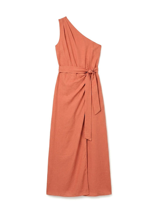 Summer Maxi Wrap Dress Orange