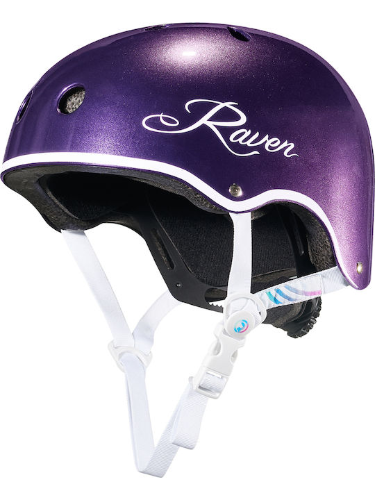 Raven Cască Pentru Copii Pentru Bicicletă și Trotinetă BMX Violet