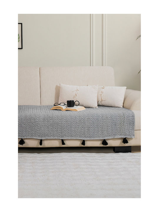 SteweHome Armchair Throw 115x201cm Black