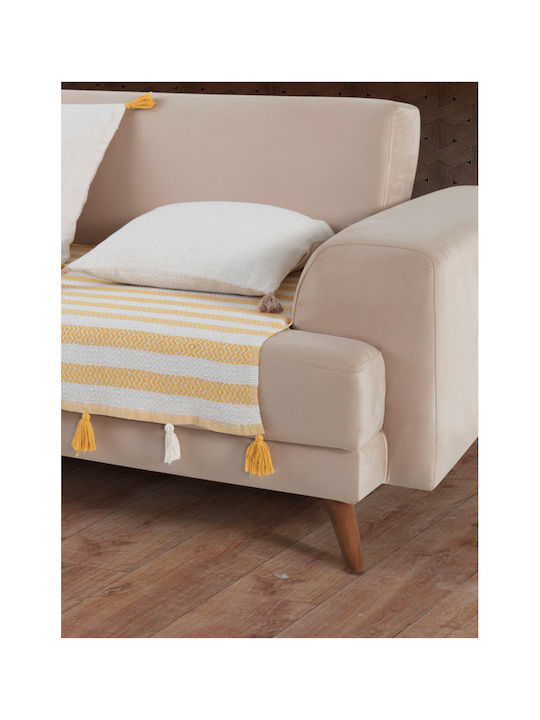 SteweHome Armchair Throw 115x201cm Yellow