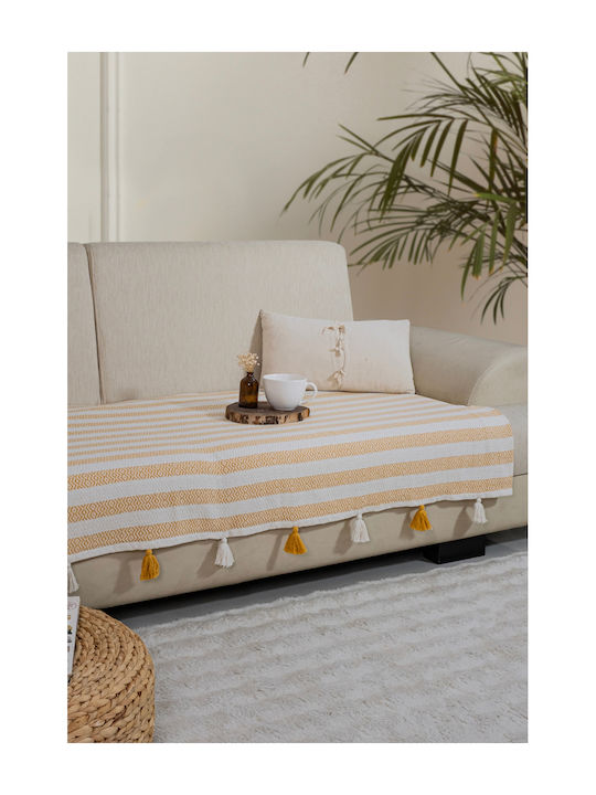 SteweHome Armchair Throw 115x201cm Yellow