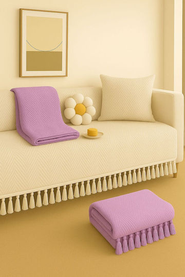 SteweHome Cuverturi Pentru Canapea De Fotoliu 180x215 Cm Lila