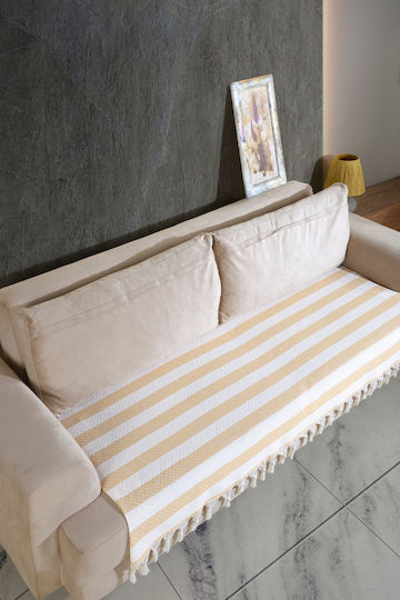 SteweHome Armchair Throw 115x201cm Yellow