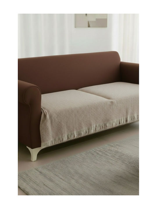 SteweHome Ριχτάρι Πολυθρόνας 100x210εκ. Μπεζ