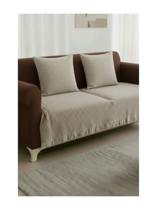 SteweHome Ριχτάρι Πολυθρόνας 100x210εκ. Μπεζ