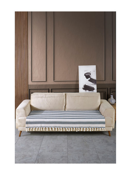 SteweHome Ριχτάρι Πολυθρόνας 115x201εκ. Μαύρο