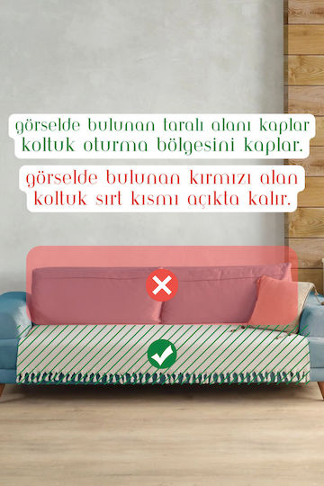 SteweHome Ριχτάρι Πολυθρόνας 115x201εκ. Μπεζ