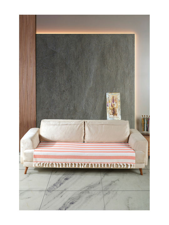 SteweHome Ριχτάρι Πολυθρόνας 115x201εκ. Πορτοκαλί