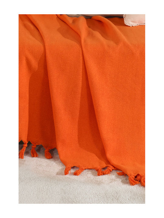 SteweHome Armchair Throw 180x215cm Orange
