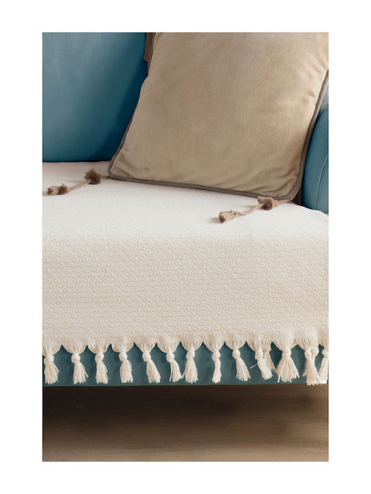 SteweHome Armchair Throw 115x201cm Beige