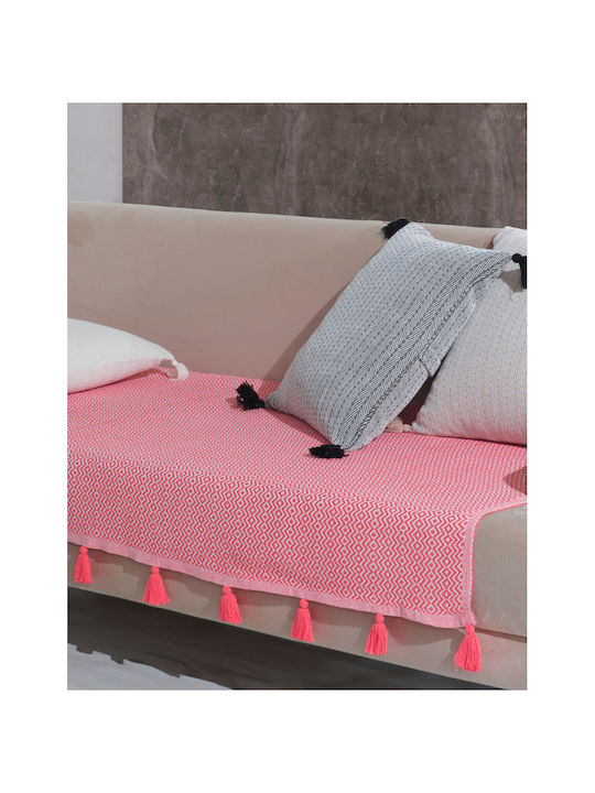 SteweHome Armchair Throw 115x201cm Coral