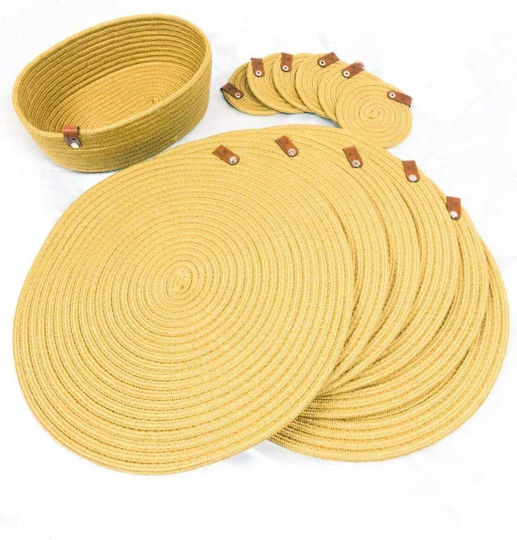 SteweHome Tischsets Korbweide 33x33cm 13 Stück
