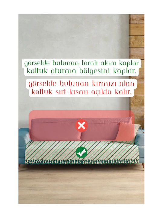 SteweHome Armchair Throw 115x201cm Green