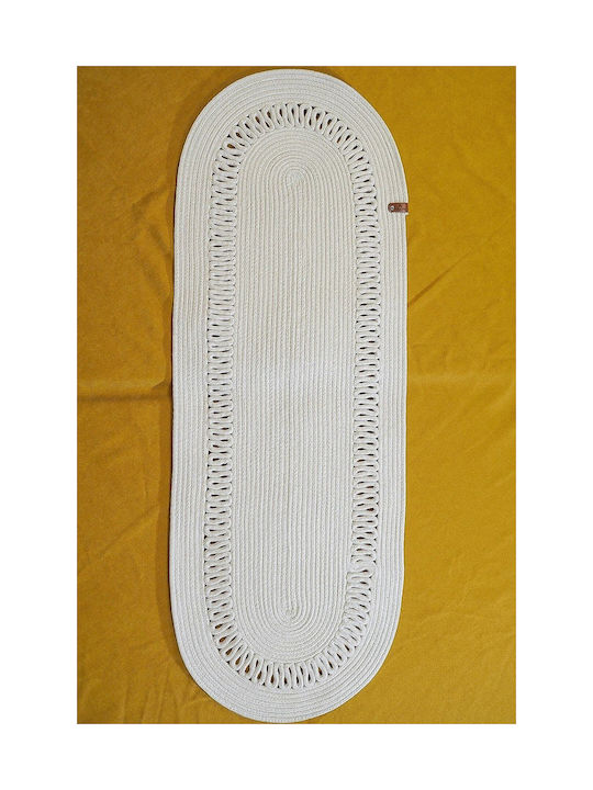 SteweHome Σουπλά Ψάθινο Λευκό 80x30cm SteweHome Σουπλά Ψάθινο Λευκό 80x30cm