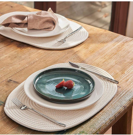 SteweHome Wicker Beige Placemats 40x30cm 7 Pieces