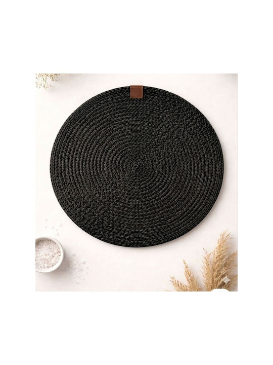 SteweHome Σουπλά Πλαστικό Μαύρο 32x32cm 6τμχ SteweHome Σουπλά Πλαστικό Μαύρο 32x32cm 6τμχ