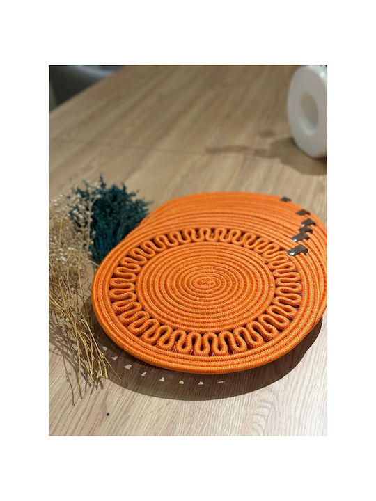 SteweHome Tischsets Korbweide Orange 33x33cm 6 Stück