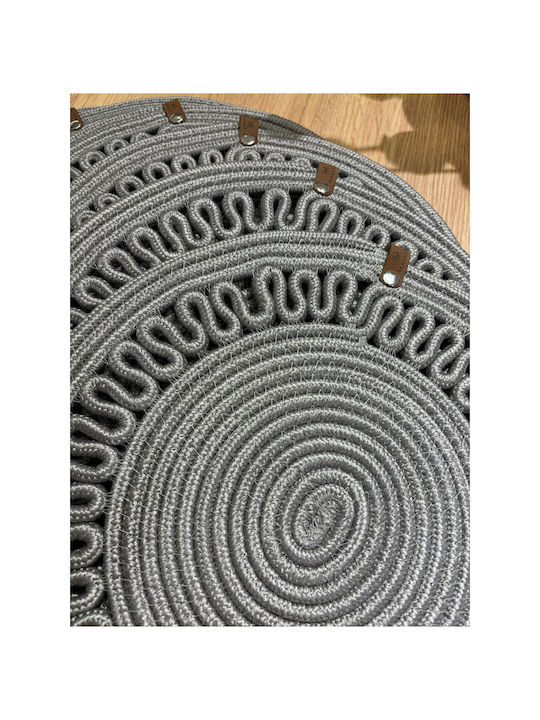 SteweHome Tischsets Korbweide Grau 33x33cm 6 Stück