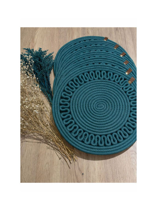 SteweHome Tischsets Korbweide Blau 33x33cm 6 Stück