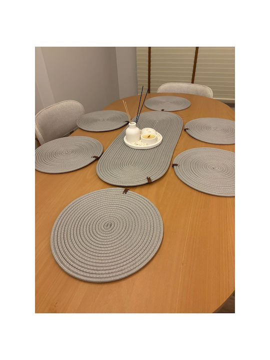 SteweHome Tischsets Korbweide Grau 80x30cm 6 Stück