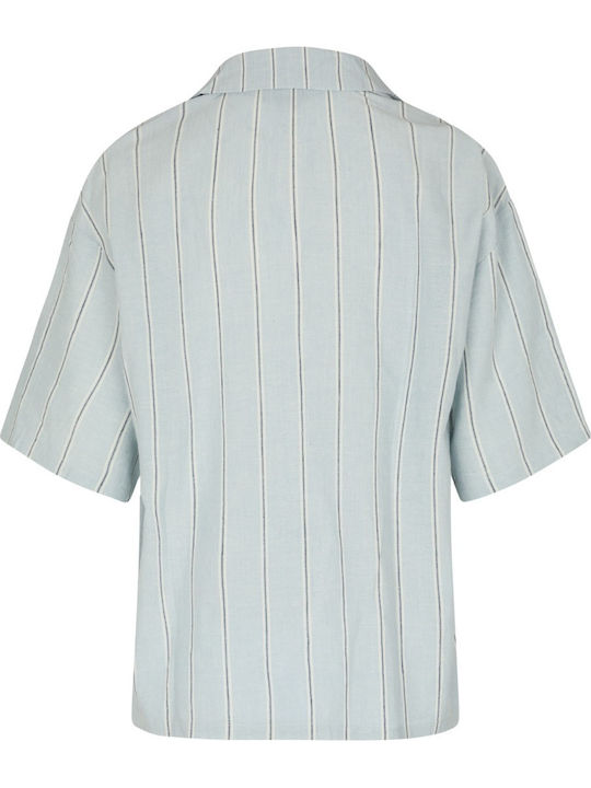 Hunkemöller Καλοκαιρινό Γυναικείο Σορτς Πιτζάμας Linen Stripe Stripe