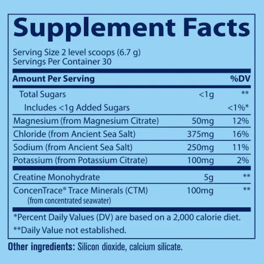 Trace Minerals Μονοϋδρική Κρεατίνη Unflavored 201gr